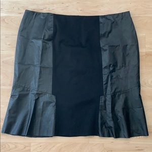 Sejour skirt black faux leather 22W